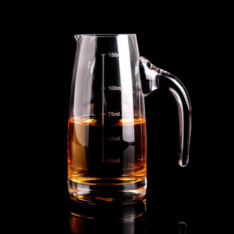 Transparent glass wine dispenser