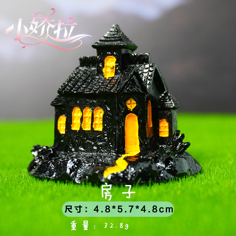 Nueva decoración transfronteriza Halloween calabaza fantasma calabaza mágica sombrero fantasma pequeña decoración micropaisaje paisajismo