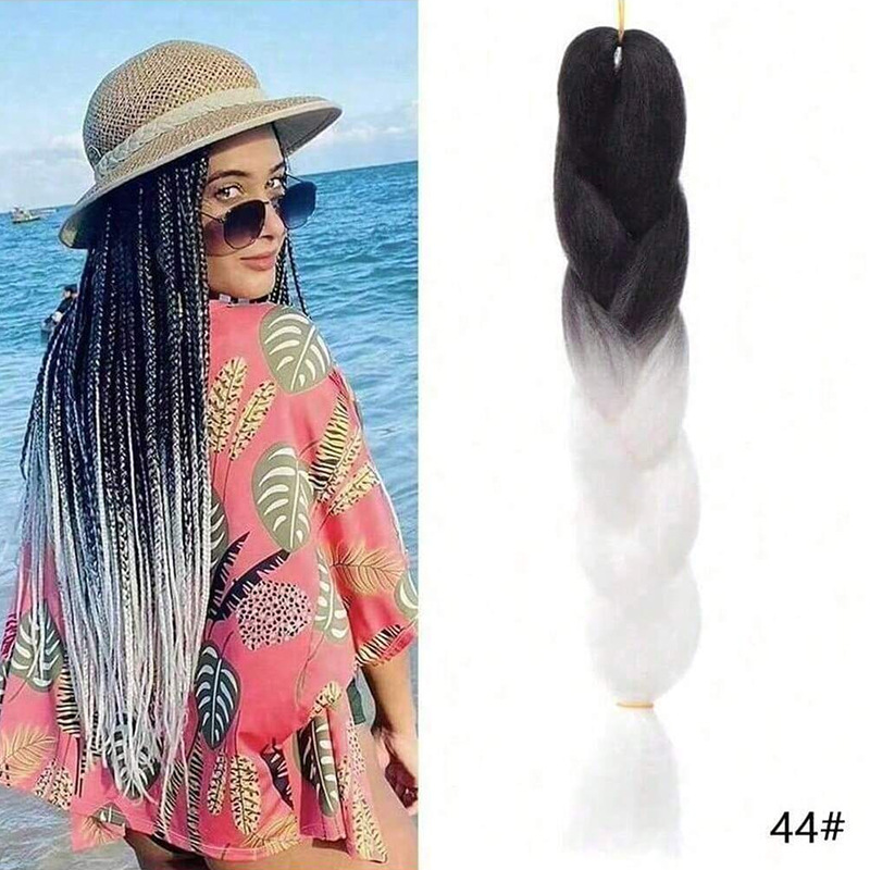 Peruca de trenza africana mujer color trenza artefacto de alta temperatura seda de trenza cabello cabello cab