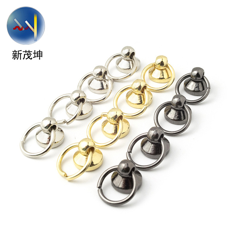 Venta al por mayor con anillo Heshang cabeza pezón uñas teléfono móvil accesorios decorativos con anillo colgante Heshang cabeza tornillo pezón clavo image 4