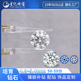 50 Points + Cultivated Diamond Bulk Henan Synthetic Loose Diamond Laboratory Hpht Diamond Ring Wedding Ring Gift Jewelry