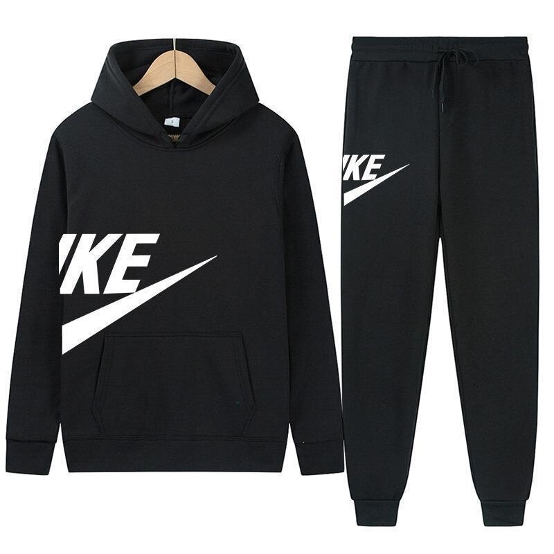 Trendy brand hoodie set for autumn and winter, letter-printed, fashionable European and American casual fitness sportswear, unisex hoodie Trendy brand hoodie set for autumn and winter, letter-printed, fashionable European and American casual fitness sportswear, unisex hoodie