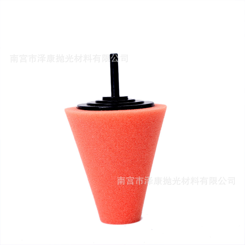 Venta al por mayor cubo de la rueda del coche pulido esponja disco cono pulido esponja rueda manija de la puerta interior pulido rueda para taladro eléctrico