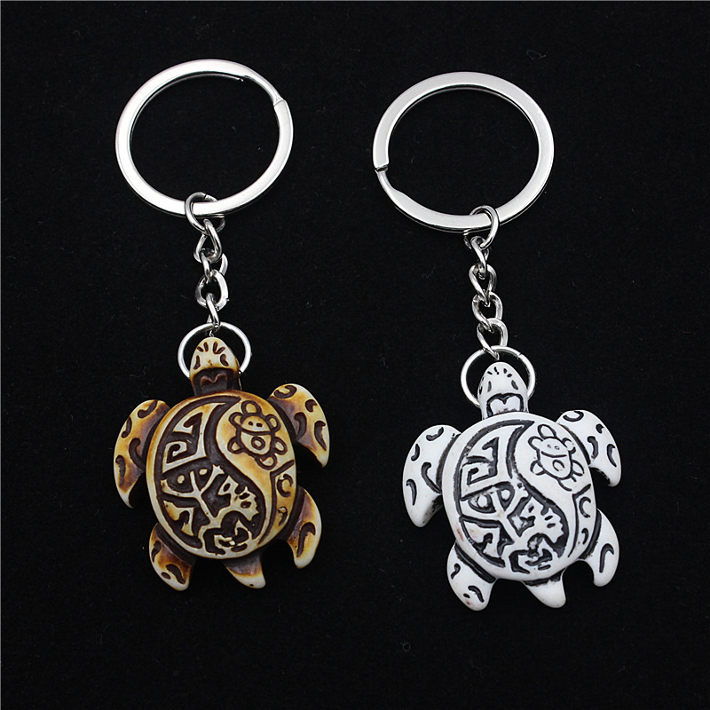 New resin turtle keychain key ring cute turtle key chain animal pendant wholesale