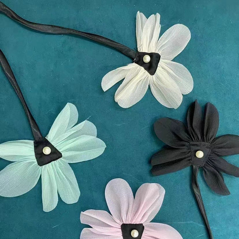 Twin Flower Curtain Straps Lotus Pins Creative Design Curtain Straps Irregular Screens Decorative Straps Wholesale