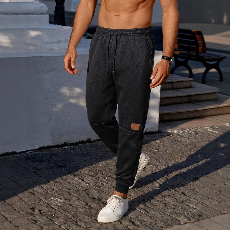 Cross-Border Popular Autumn Pants for Men, Spring and Autumn Thin Fleece Jogger Sweatpants, Men's Loose Fit Sweatpants, European Size Cross-Border Popular Autumn Pants for Men, Spring and Autumn Thin Fleece Jogger Sweatpants, Men's Loose Fit Sweatpants, European Size