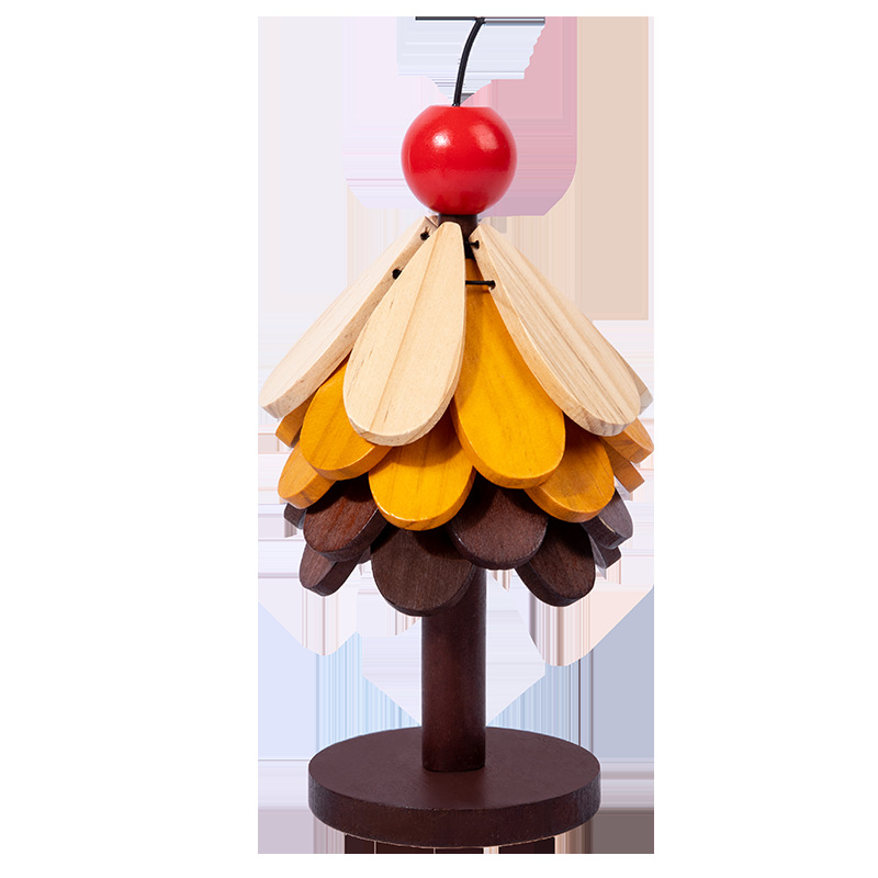 Alta sensación de árbol de Navidad almohadilla de aislamiento térmico decoración de mesa creativa un árbol de madera sólida antifalpa plegable almohadilla de tazas y platos