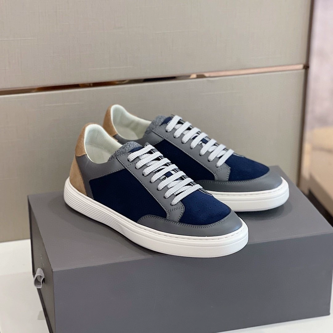 Мужская обувь европейской станции 2024 весна и осень новая кожаная повседневная плоская обувь