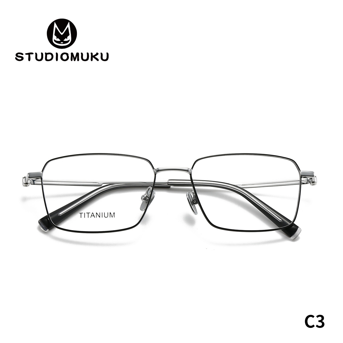 STUDIOMUKU gafas de madera cool diseño original de marcos de gafas de mujer para negocios cómodos marcos de gafas cuadrados para hombres