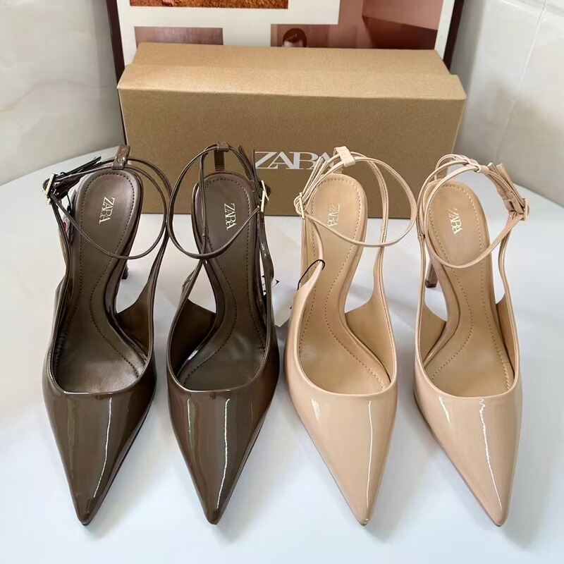 ZAR Spring New Women's Shoes Khachi Green Sexy High Heels Pointed Rear Air Stiletto Sandals Shoes ZAR Spring New Women's Shoes Khachi Green Sexy High Heels Pointed Rear Air Stiletto Sandals Shoes