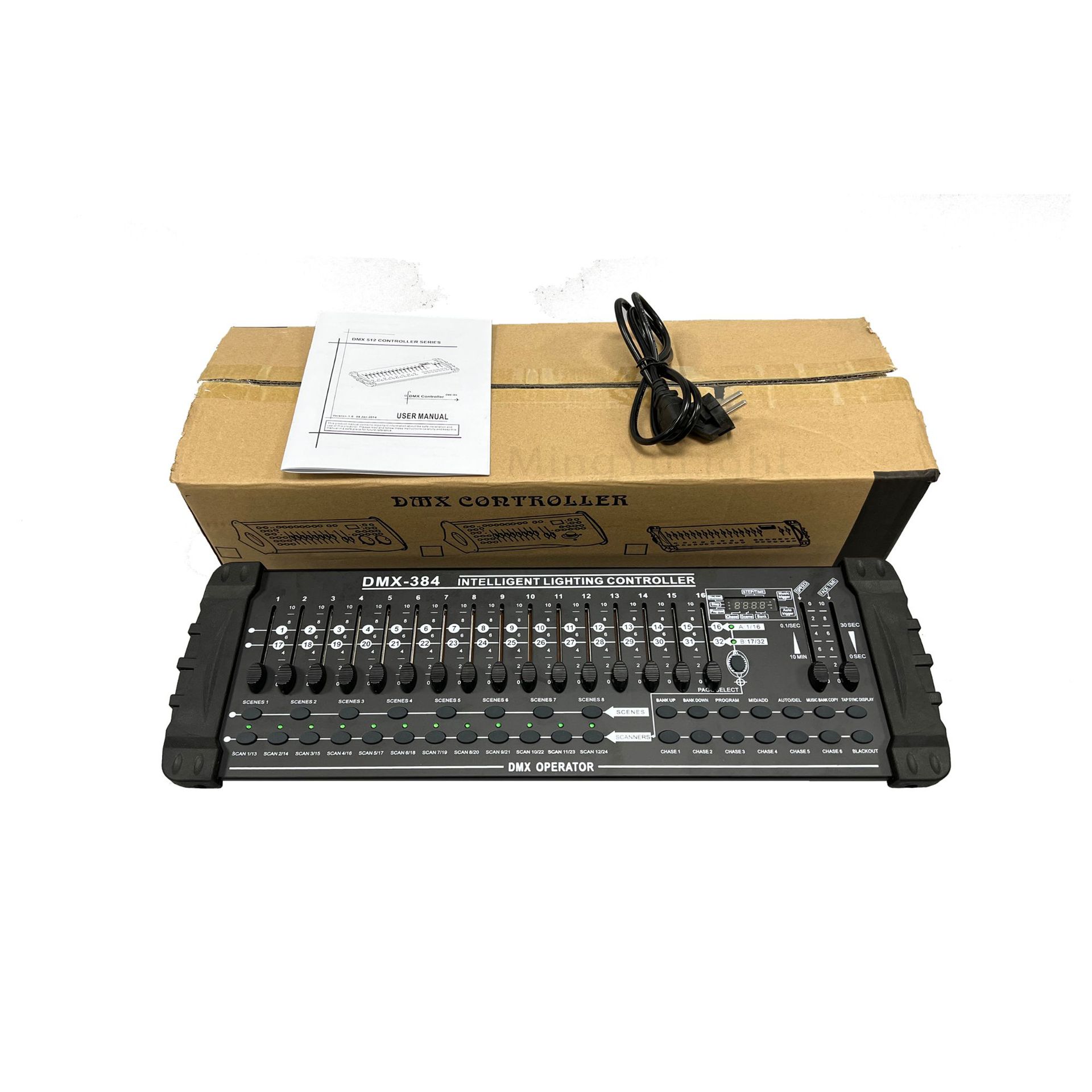 DMX控制台 舞台灯光控制器 摇头灯光束灯控台384A控台384B控台