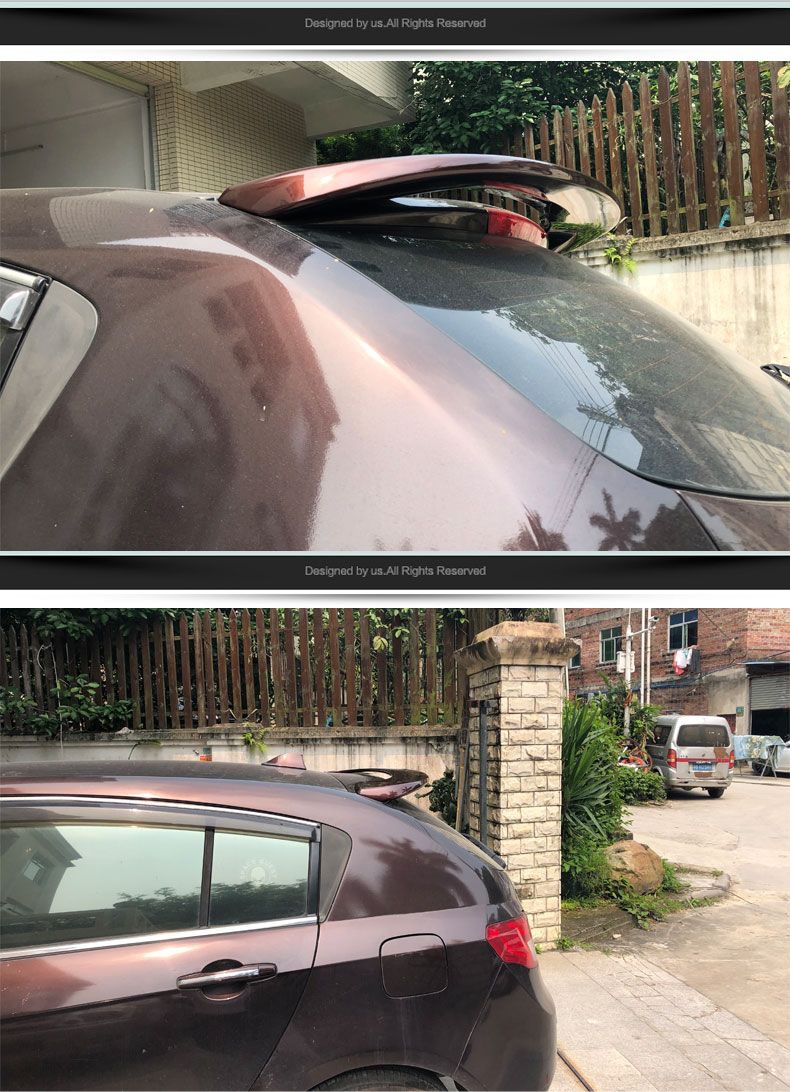 Applicable to emgrand tail EC7-RV tail emgrand hatchback EC715/718-RV tail top wing carbon fiber pattern