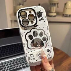 卡通狗爪印适用苹果16pro手机壳新款iphone15promax卡通13个性14