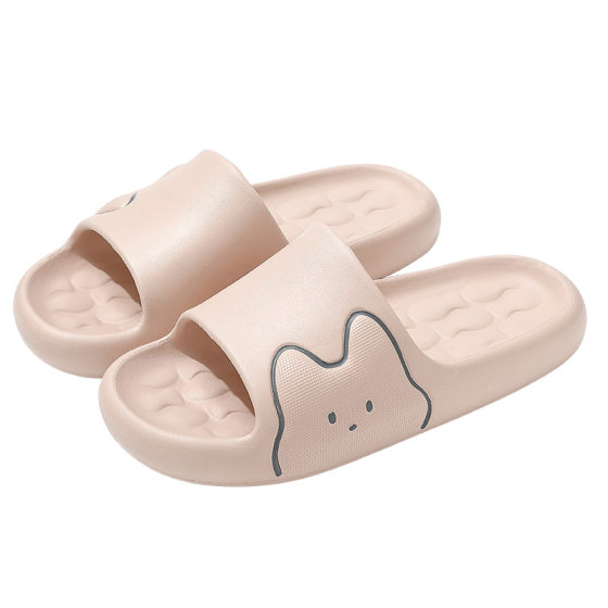 Non-Slip Deodorant Slippers Women's Indoor Home 2024 New Style Summer Bathroom Bathing Thick Bottom Sandals for Women