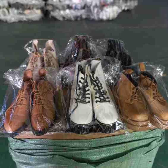 外贸混批二手品牌靴子branded used shoes high quality出口休达