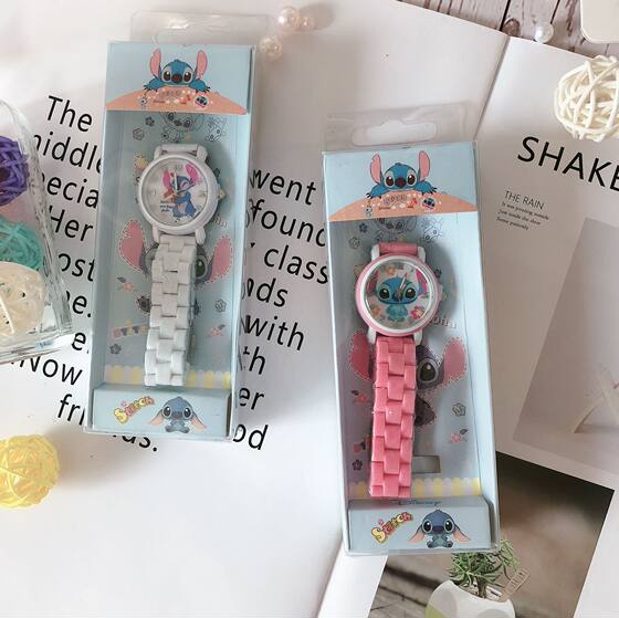stitch star baby stitch children student boys and girls cartoon waterproof boxed ceramic watch