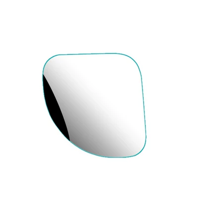 Large field of view rear view auxiliary mirror, Universal Car Blind