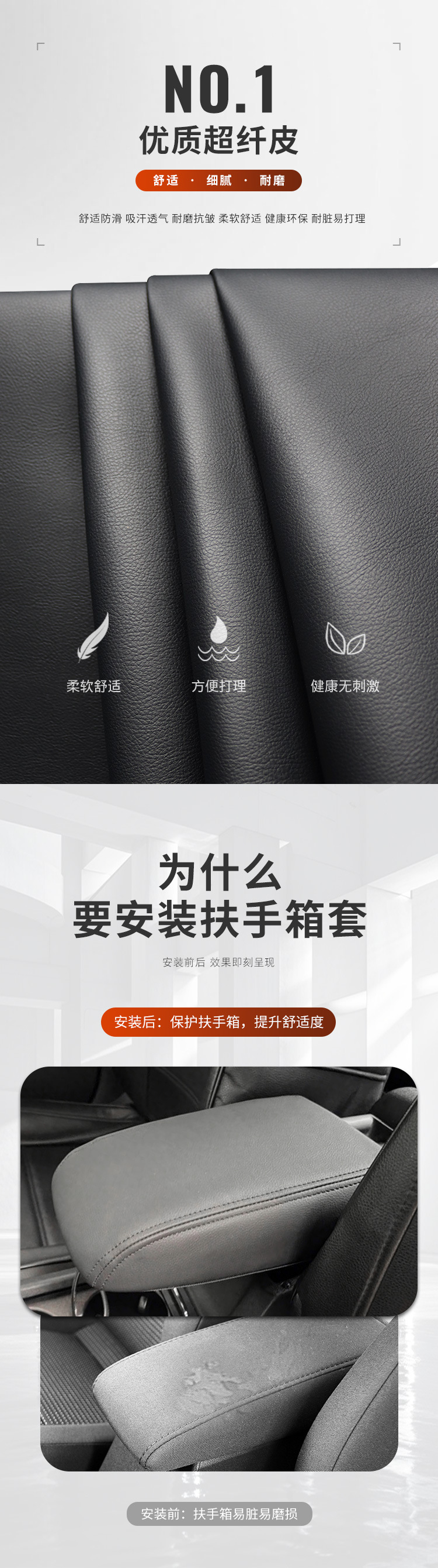 Suitable for 13-21 Models of Volkswagen Lavida, Central Armrest Box Protective Leather Cover, Car Modification Interior Accessories Wholesale