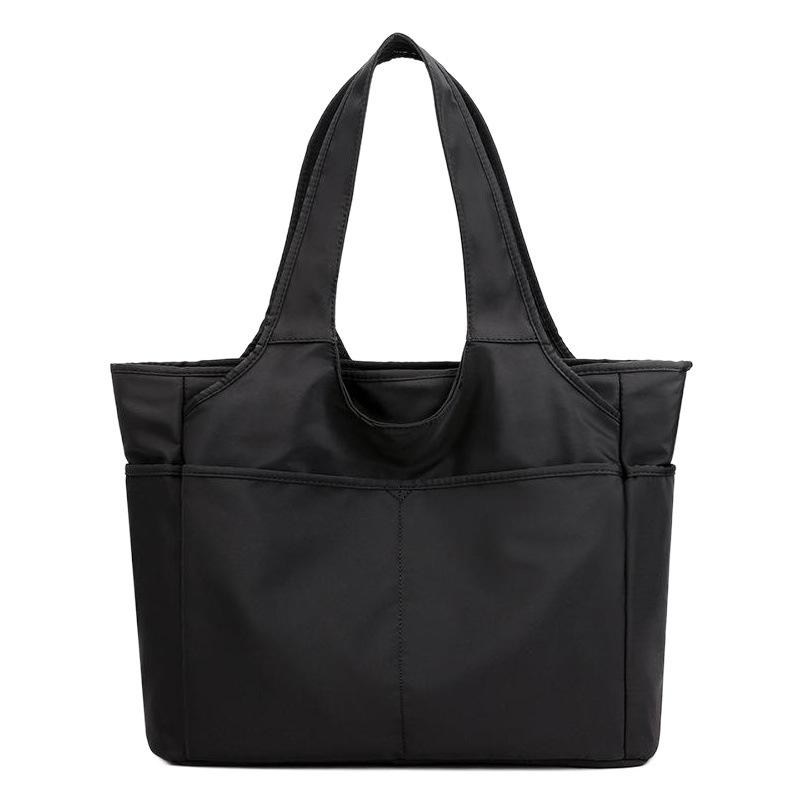 Directo de fábrica multi-compartimiento bolso de las mujeres natación yoga bolsa impermeable gran capacidad de nylon ligero bolso de hombro de tela