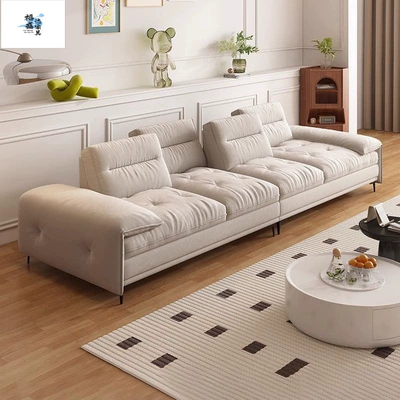 Sitting Depth Cream Style Living Room — Electric car rear backrest