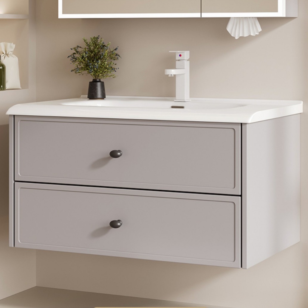 gabinete de baño de aluminio espacial combinado inodoro cerámico todo en uno lavabo lavabo lavabo doble aspirador tipo espejo de baño completo sellado