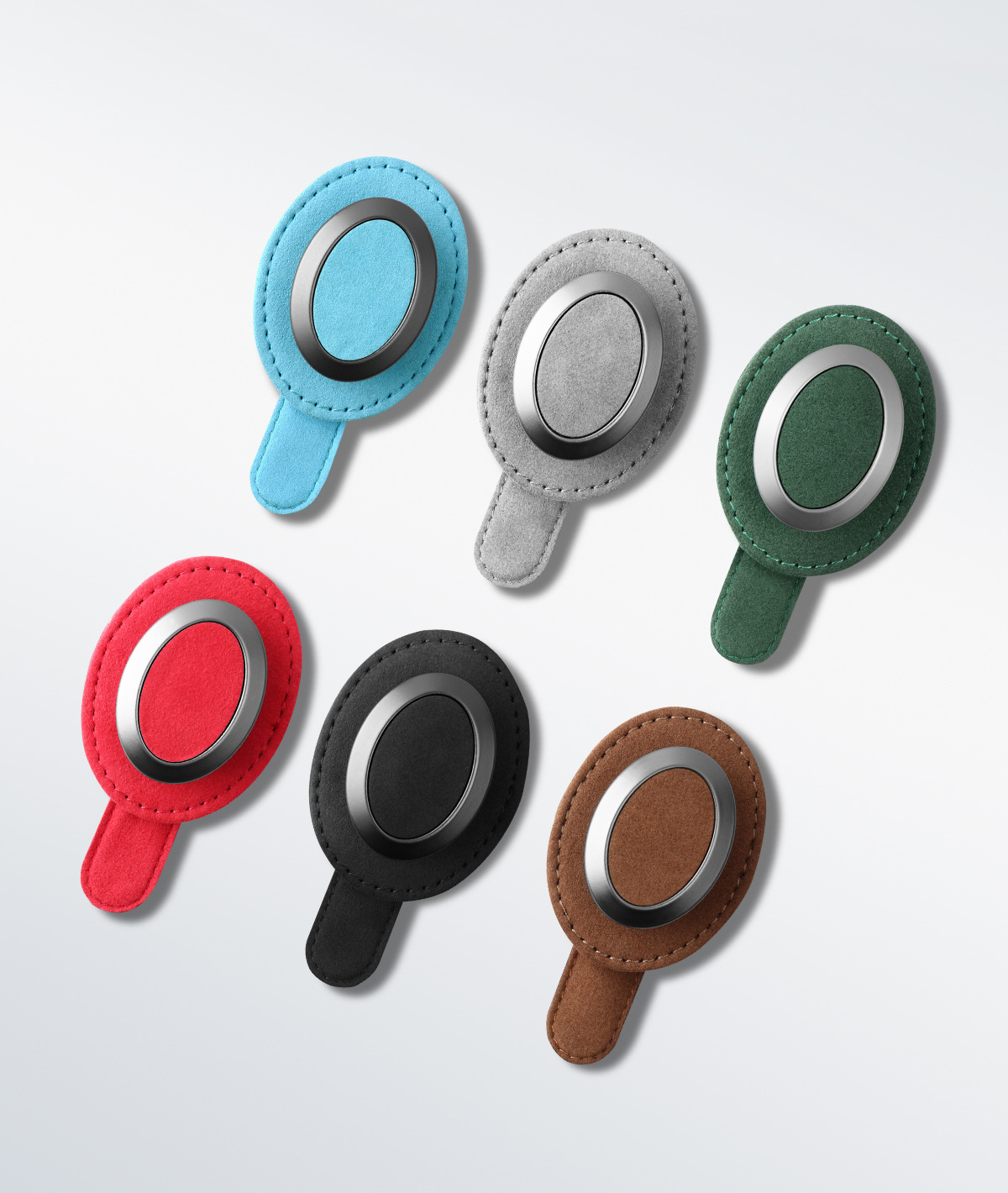 Car suede glasses clip glasses frame car sun visor sunglasses clip multi-function card clip car interior accessories