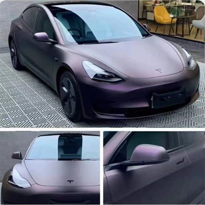 Auto Color Change Film Black Starry Purple Mountain Gray - super-matte-black-fantasy-purple-whole-roll