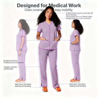 医护服定制TR厚面料洗手服弹力速干美容院工作服套装批量定制速发