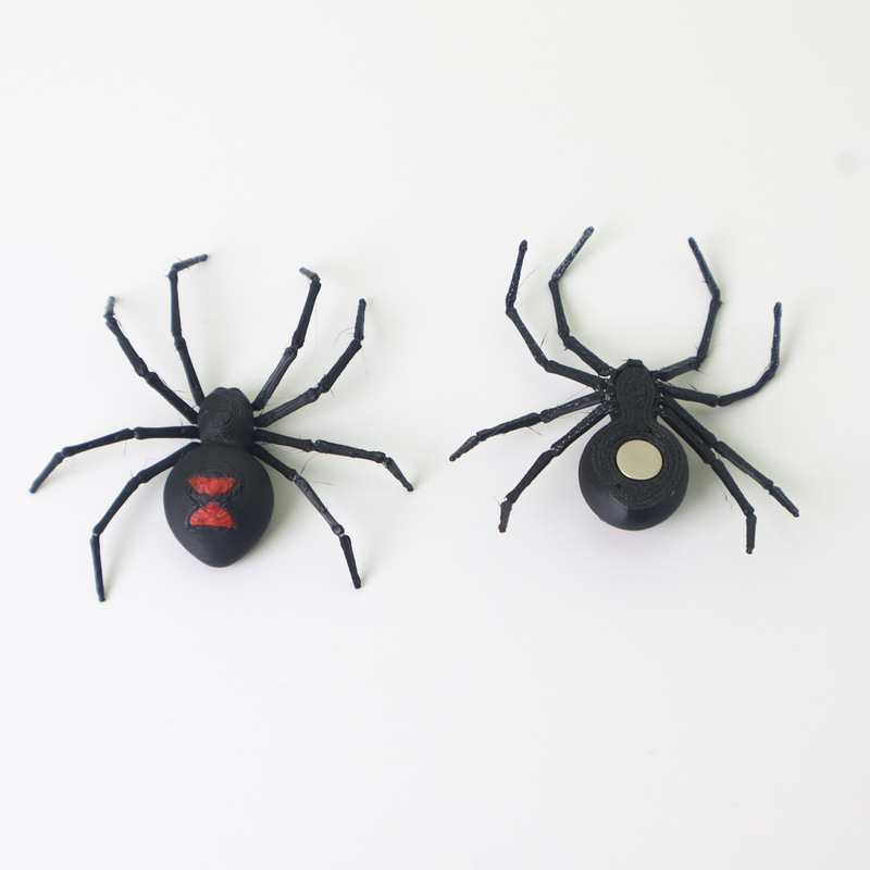 クロスボーダー新製品 ブラックウィドウ マグネットスパイダー ハロウィンパロディー マグネットブラックウィドウスパイダー|undefined