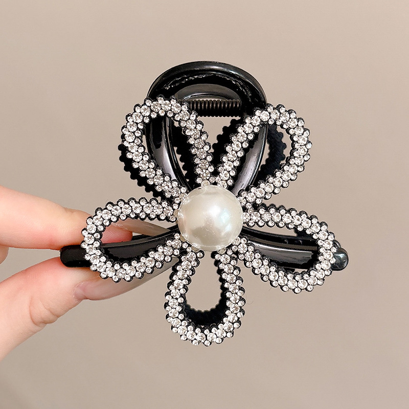 Clip de agarre esmerilado acrílico femenino nuevo estilo pequeño femenino de alta calidad medio atado clip de tiburón parte posterior de la cabeza clip para el cabello tocado