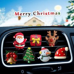 Cartoon Christmas Car Air Vent Scent Diffuser Creative Gift Car Air Freshener Vent Clip Indoor Decoration Ornament