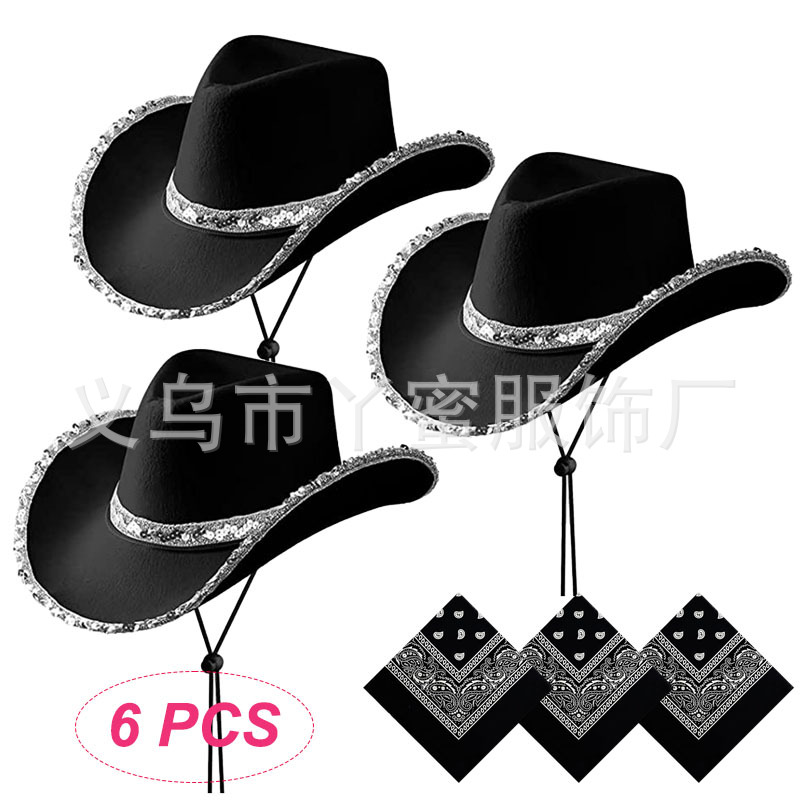 Juego de 6 piezas de rizado negro