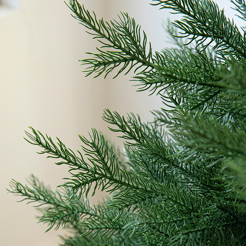 Hoja de PE puro lujoso cifrado luminoso árbol de Navidad conjunto de decoración de sala de estar casera decoración de gran tamaño decoración de piso