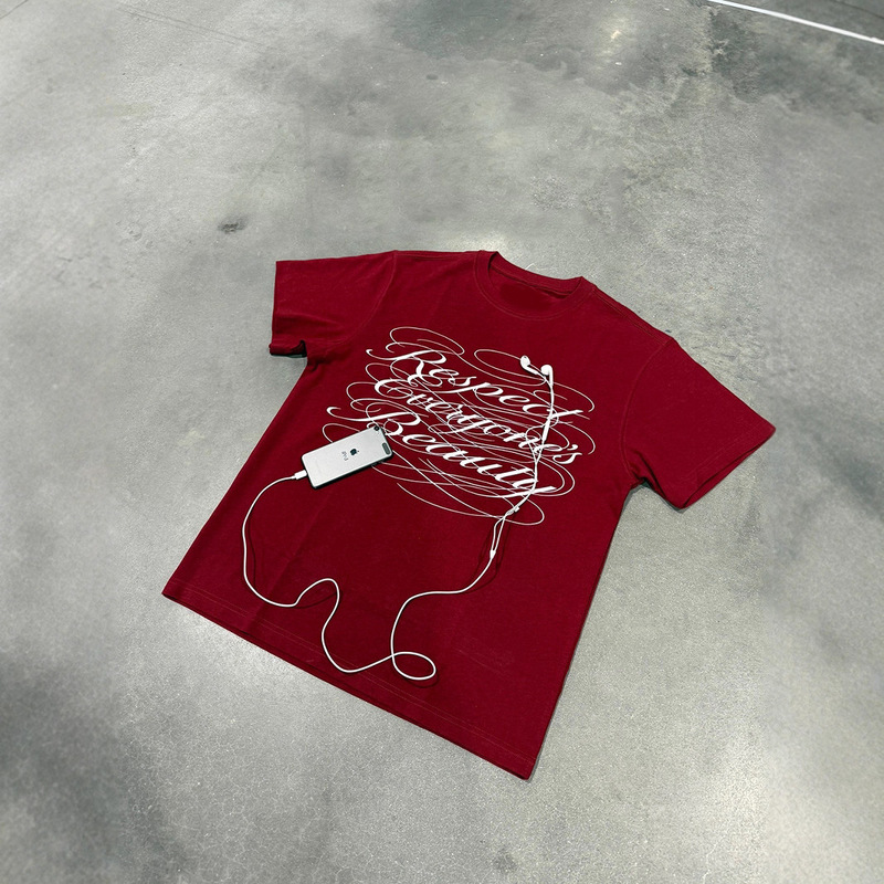 ヨーロッパとアメリカのクロスボーダーy2kプリントTシャツ半袖ラウンドネックトップパーソナライズされたダークレトロトレンドINSルーズヒップホップTシャツ|undefined