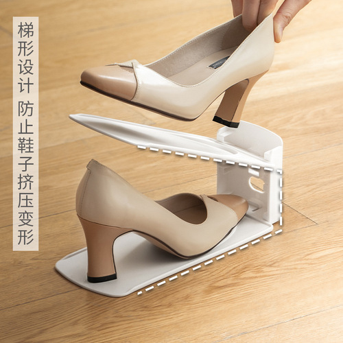 Manufacturer shoe rack space-saving double-layer shoe bracket adjustable shoe storage rack shoe cabinet layered partition storage rack