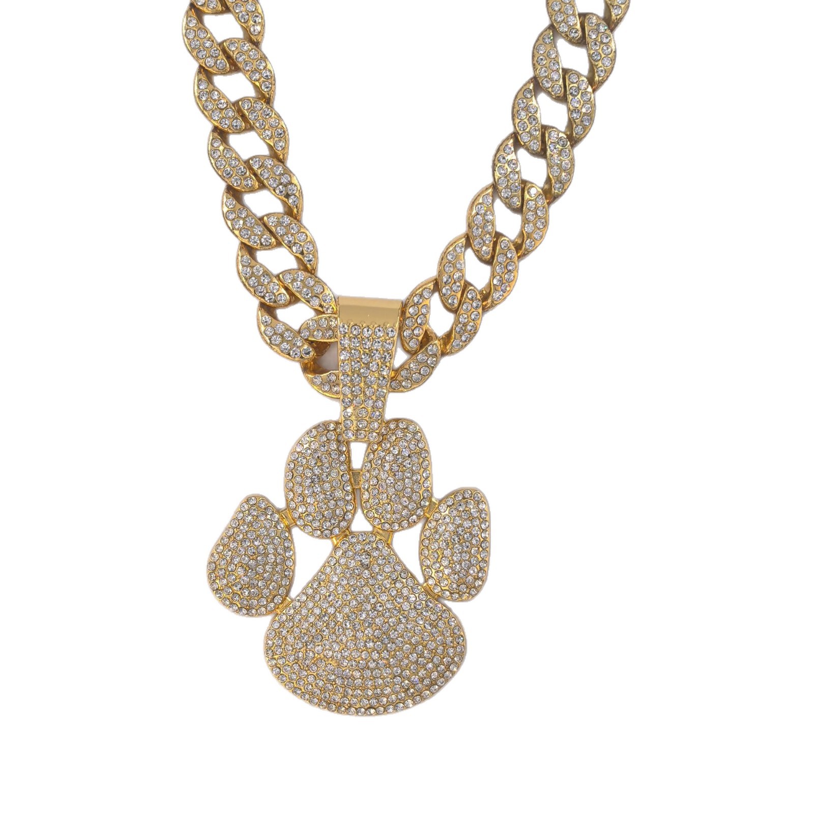 Europa y los Estados Unidos nicho nuevo colgante bolso calles hip hop lleno de diamantes símbolos de personalidad bolso collar cubano fábrica personalizada