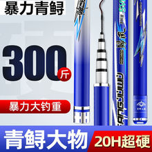 暴力青鲟鱼竿巨物竿青鱼竿鲟鱼竿超轻超硬20H19调碳素长节钓鱼竿