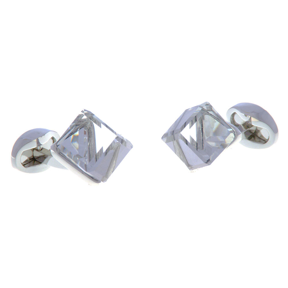 Luxury large crystal cufflinks, high quality European and American cufflinks, business men's clothing, French shirt accessories_voghion.com