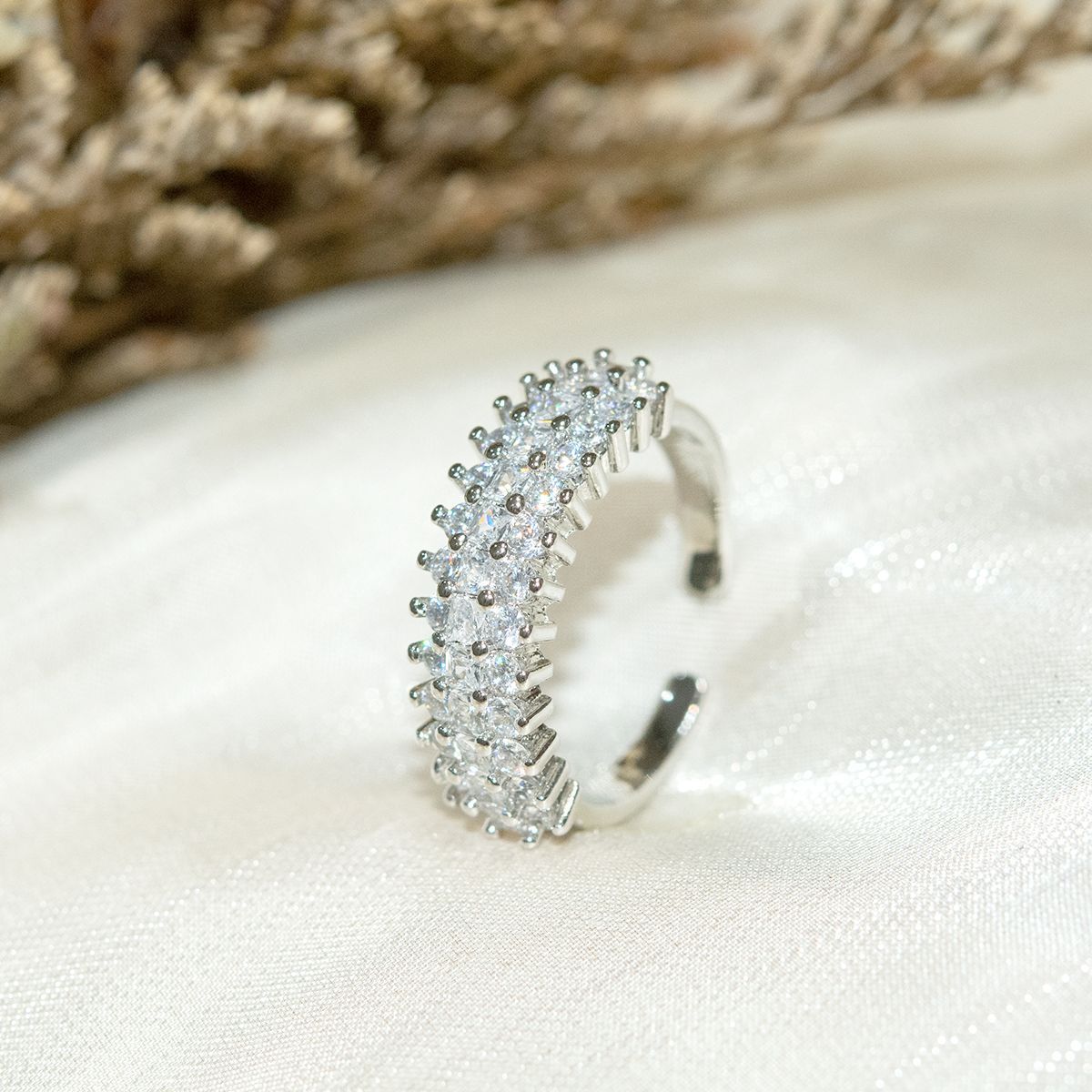 Stunning Oval Cz Engagement Ring Sterling Silver Set Minimalist_voghion.com