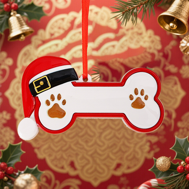 2022樹脂の家族diy手書きの名前クリスマスの家族のペンダントクリスマスツリーのペンダント|undefined