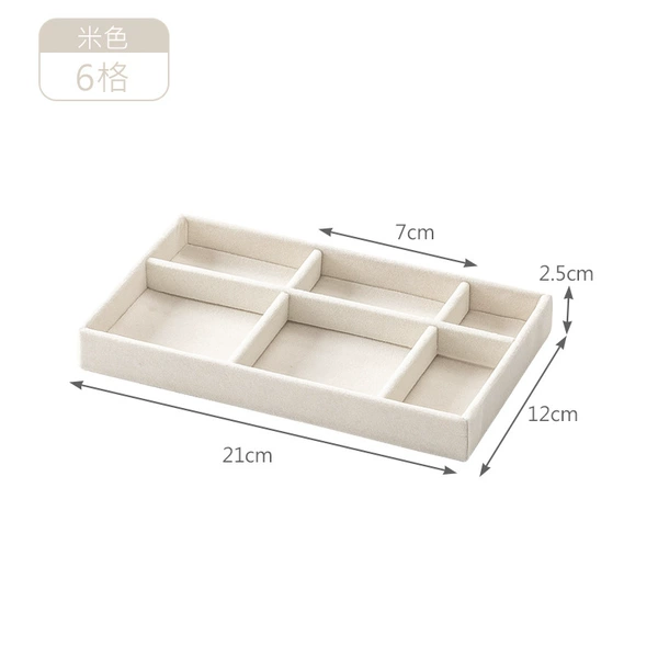 Off-white 6 grid jewelry tray