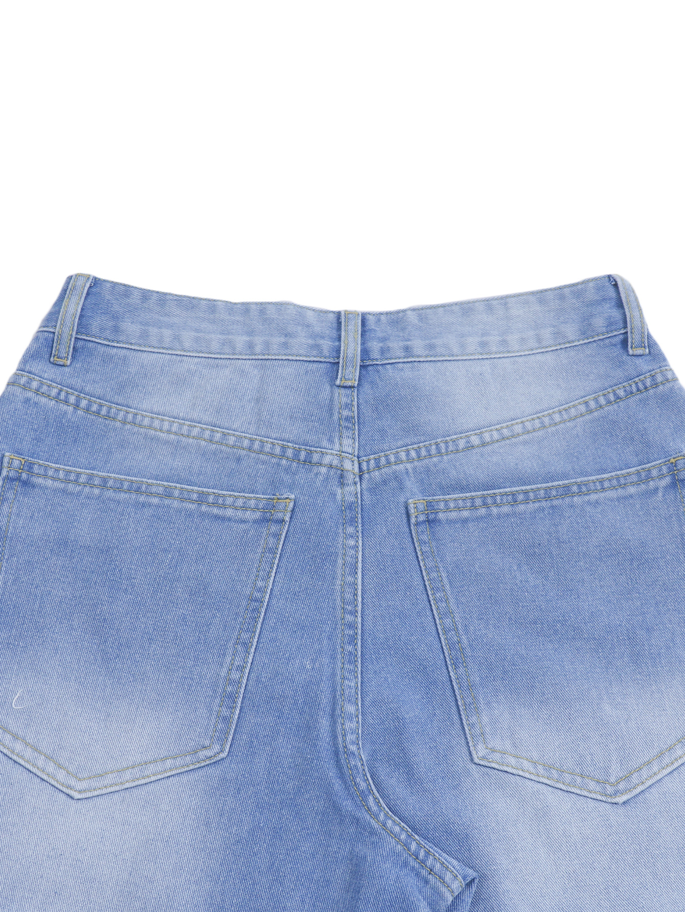Dames jeans met hoge taille en wijde pijpen - Losse, versleten denim broek voor een streetwear- en casual stijl_voghion.com