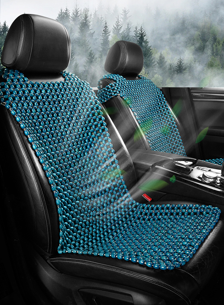 Summer Car Seat Cushion Seat Cushion Wooden Beads Ventilated and Breathable Car Mat Summer Butt Cushion Truck Seat Cover Wholesale