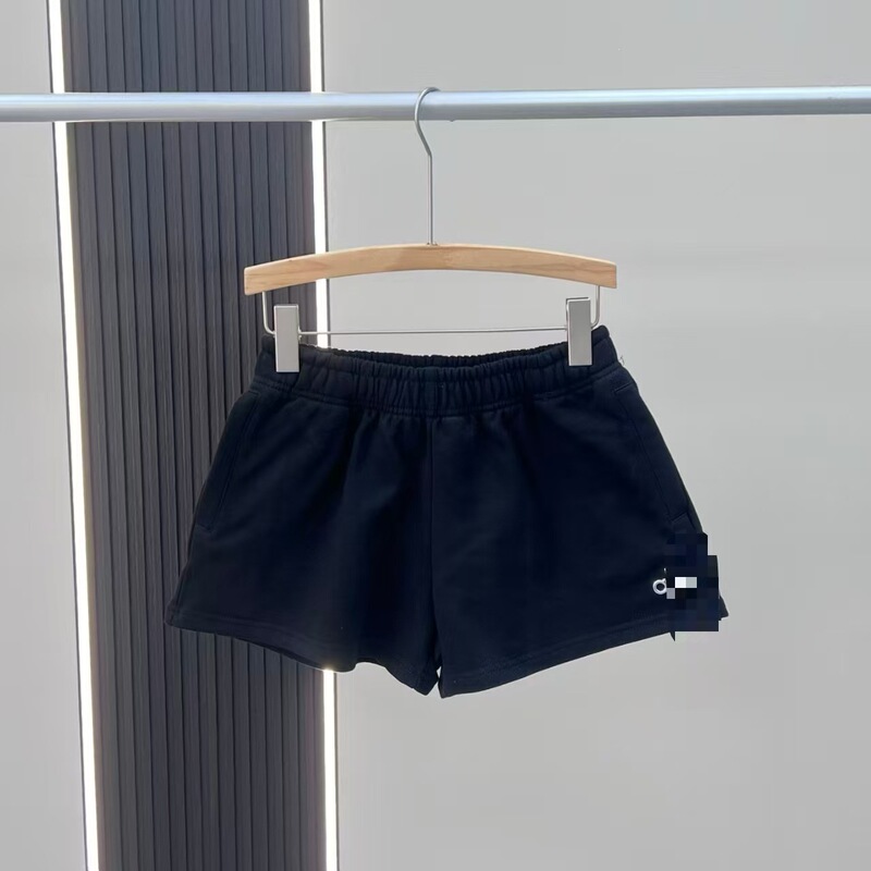 Lo Sports Casual Fitness Running Shorts Unisex European and American Style Cross-Border Yoga Shorts Pure Cotton Three-Quarter Pants