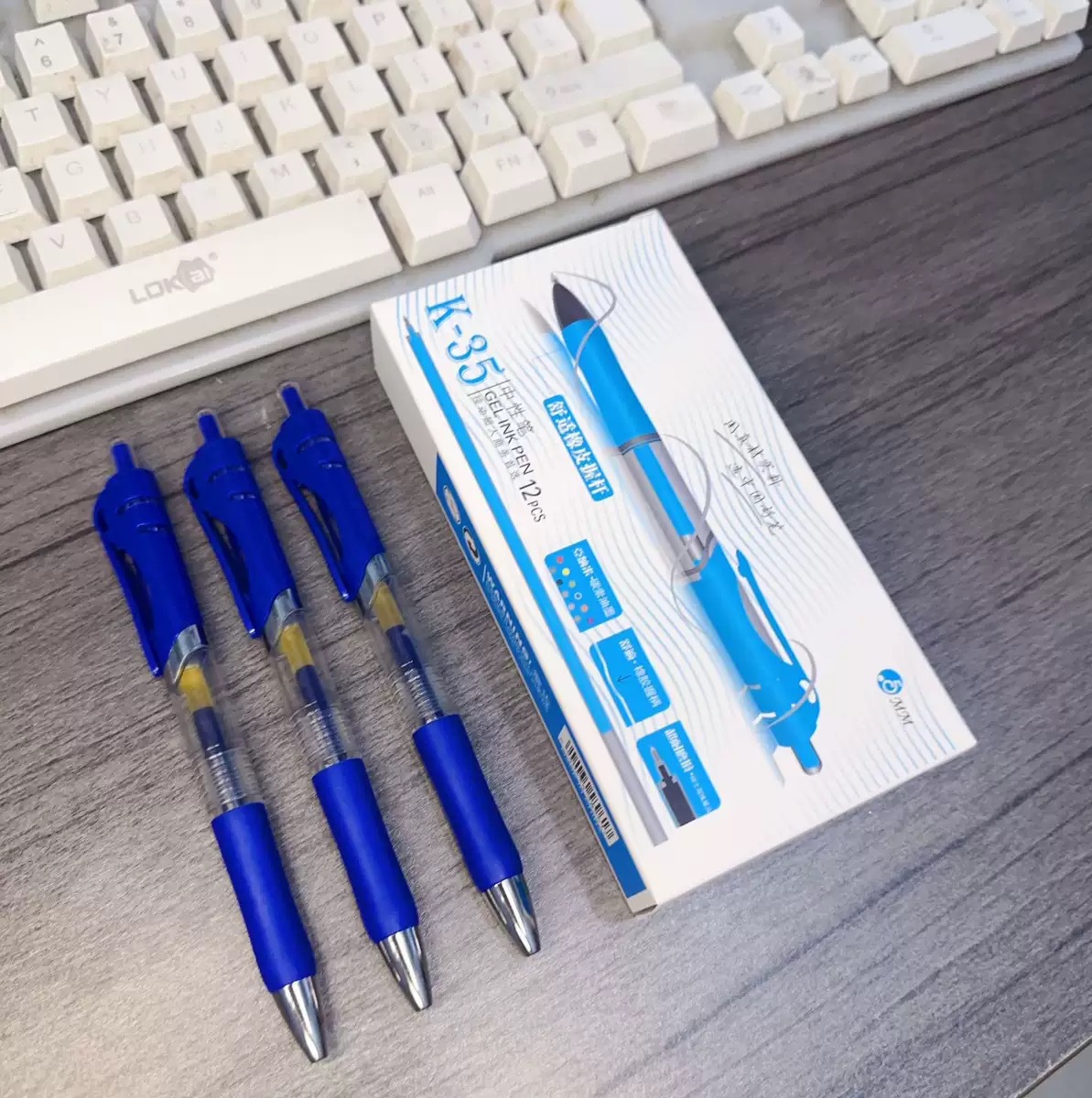 k35 젤펜 12개입/블루