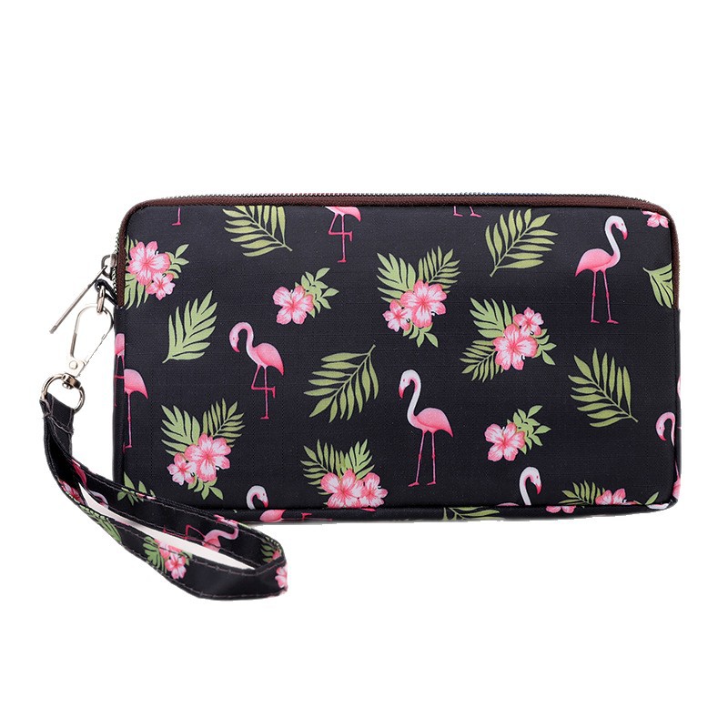 Mayorista bolso de teléfono móvil grande una sola capa cremallera larga bolso de cambio de mujer bolso de mano bolso de cambio de llaves color