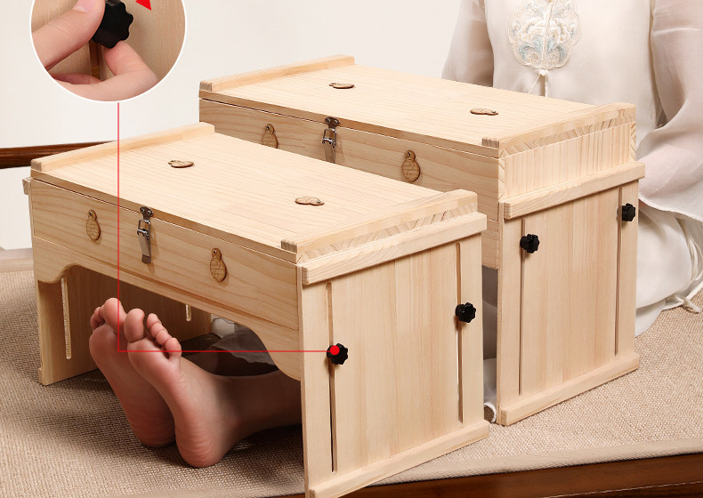 Wooden Moxibustion Box Full Body Moxa Therapy Kit with Aged Moxa Wool and Moxa Sticks for Warming Care specifications