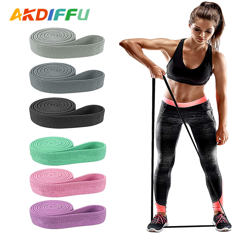 Nueva banda de yoga fitness banda de tracción de las mujeres fitness pilates estiramiento banda entrenamiento de cadera anillo de cadera banda de resistencia