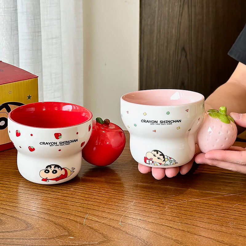 蜡笔小新创意陶瓷马克杯情侣水杯女生办公室杯子家用喝水生日礼物|undefined
