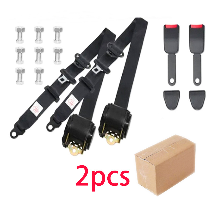 Car Seat Belts for Buses, Trucks and Buses, Automatic Retractable Three-Point Main and Passenger Seat Belts Including Emergency Locking Seat Belts